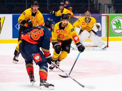 Alexander Holtz of Djurgården and Dario Winkler of Vienna