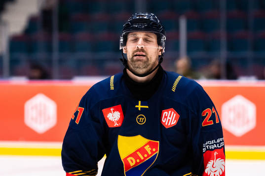 Patrik Berglund of Djurgården looks dejected