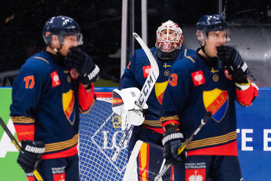 Goalkeeper Niklas Svedberg of Djurgården looks dejected