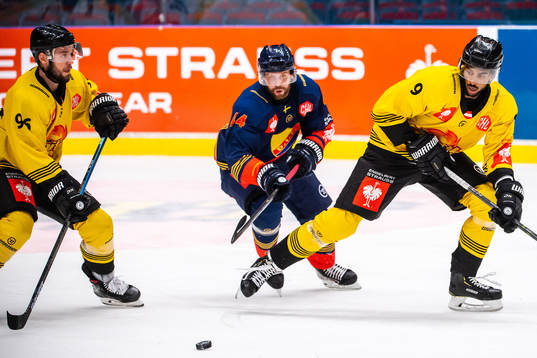 Nikolaus Hartl and Ali Wukovits of Vienna Capitals against