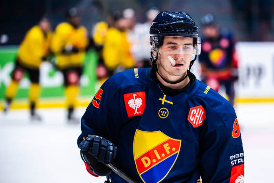 Michael Haga of Djurgården looks dejected