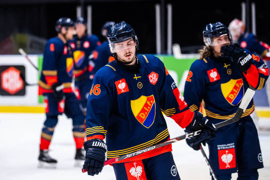 Albin Grewe of Djurgården looks dejected