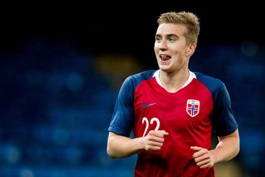 Kristian Thorstvedt of Norway celebrates