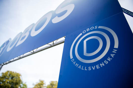 Skyltar med Obos-logga