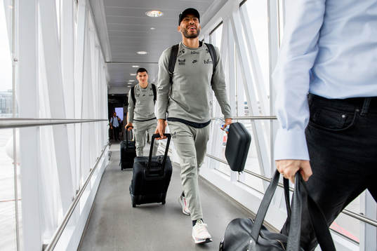 Haitam Aleesami of Norway arrives at Arlanda airport