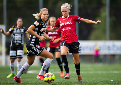 Piteås Nina Jakobsson och Limhamn Bunkeflos Nellie Lilja