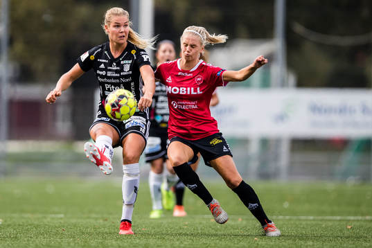 Piteås Nina Jakobsson och Limhamn Bunkeflos Nellie Lilja