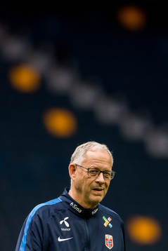 Lars Lagerbäck, head coach of Norway