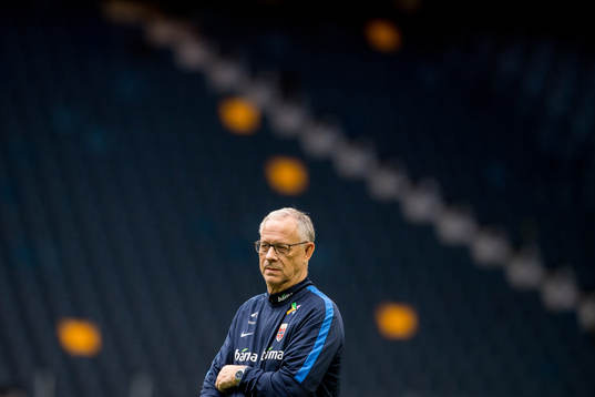 Lars Lagerbäck, head coach of Norway