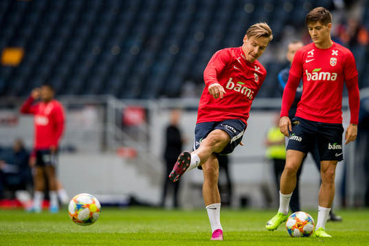 Stefan Johansen and Mathias Normann of Norway