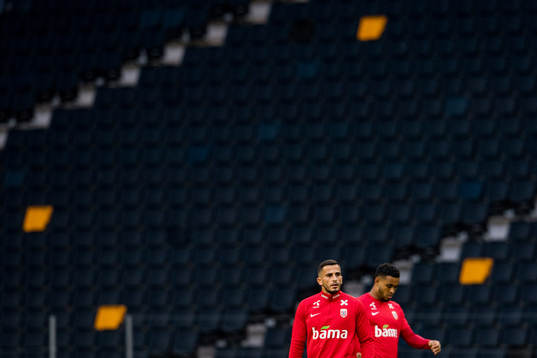 Omar Elabdellaoui and Joshua King of Norway