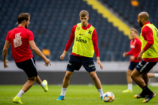 Håvard Nordtveit, Alexander Sørloth and Haitam Aleesami