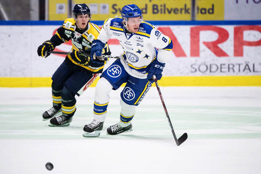 Södertäljes Hugo Gustafsson och Leksands Filip Johansson