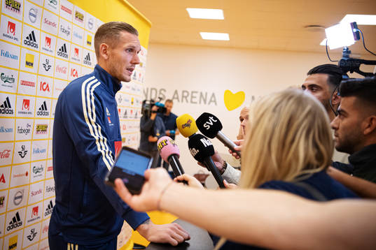 Goalkeeper Robin Olsen of the Swedish national football team