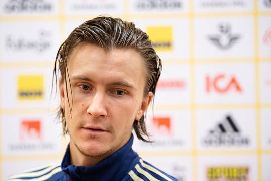 Kristoffer Olsson of the Swedish national football team