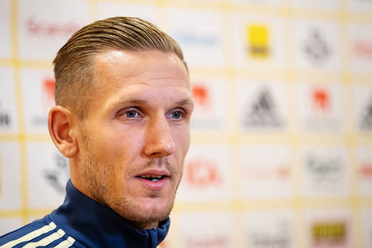 Goalkeeper Robin Olsen of the Swedish national football team