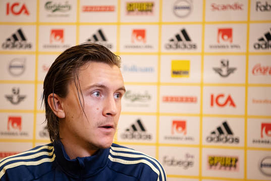 Kristoffer Olsson of the Swedish national football team