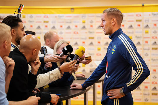 Goalkeeper Robin Olsen of the Swedish national football team