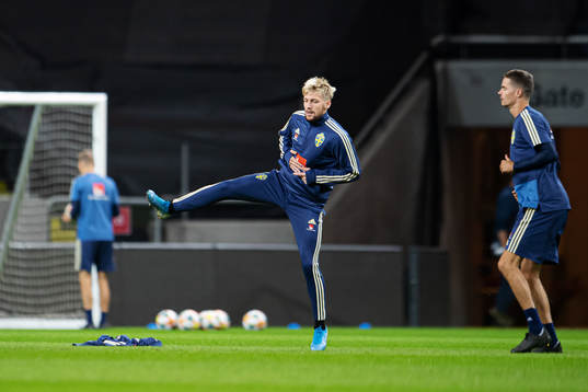 Emil Forsberg of the Swedish national football team