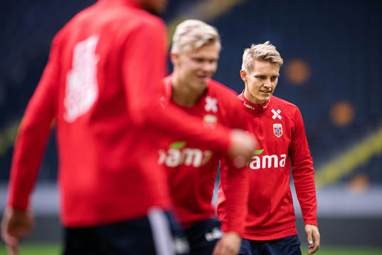 Martin Ødegaard of the Norwegian national football team