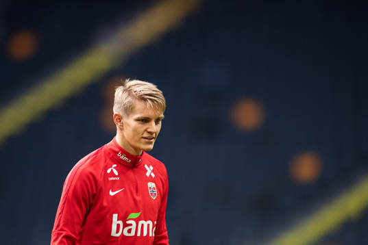 Martin Ødegaard of the Norwegian national football team