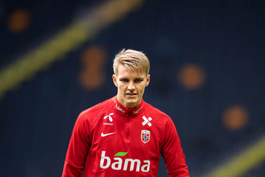 Martin Ødegaard of the Norwegian national football team