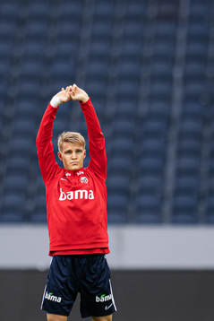 Martin Ødegaard of the Norwegian national football team