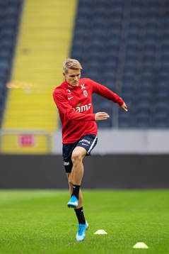 Martin Ødegaard of the Norwegian national football team