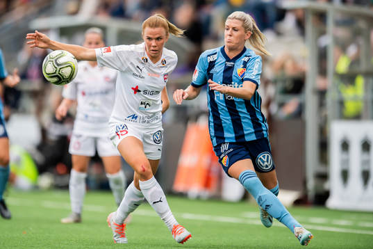 Rosengårds Jessica Samuelsson och Djurgårdens Olivia