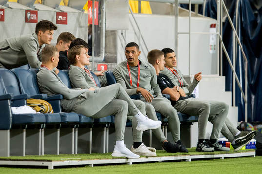 Mathias Normann, goalkeeper Sondre Rossbach and Ruben