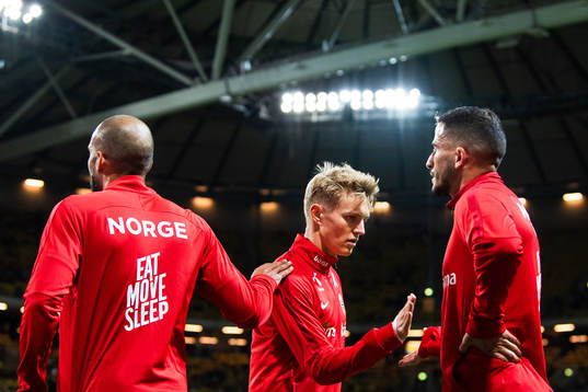 Haitam Aleesami, Martin Ødegaard and Omar Elabdellaoui of