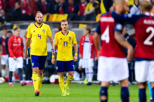Andreas Granqvist and Pierre Bengtsson of Sweden