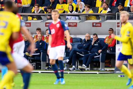 Lars Lagerbäck, head coach of Norway