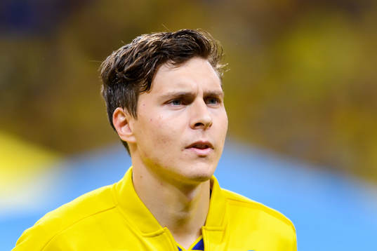 Victor Nilsson Lindelöf of Sweden at lineup