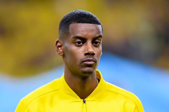 Alexander Isak of Sweden at lineup