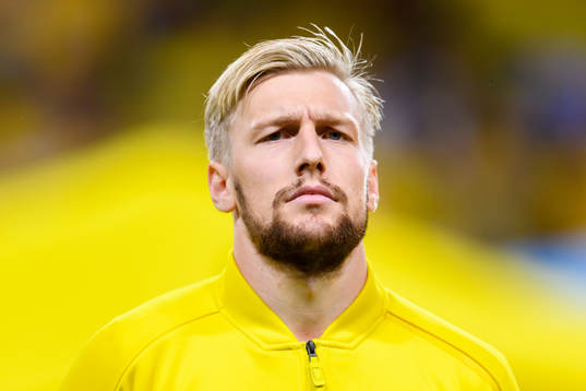 Emil Forsberg of Sweden at lineup