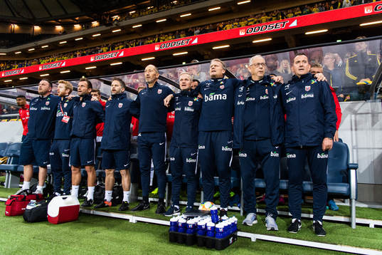 Lars Lagerbäck, head coach of Norway