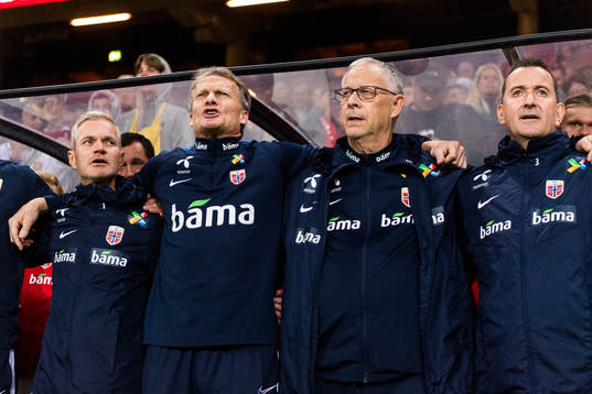Lars Lagerbäck, head coach of Norway