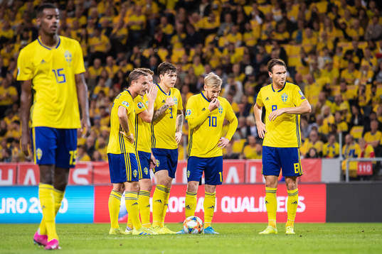 Alexander Isak, Pierre Bengtsson, Sebastian Larsson, Victor