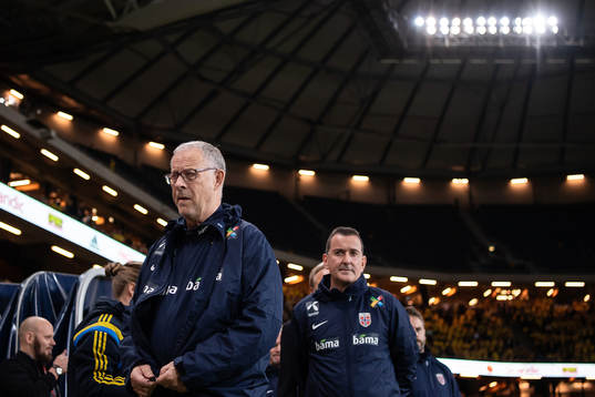 Lars Lagerbäck, head coach of Norway