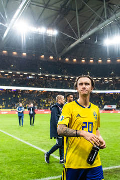 Kristoffer Olsson of Sweden looks dejected as he leaves the