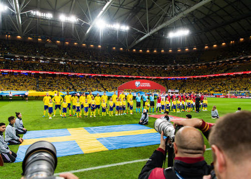 Players of Sweden and of Norway
