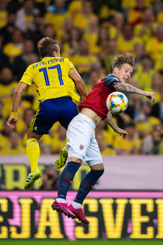 Pierre Bengtsson of Sweden and Stefan Johansen of Norway