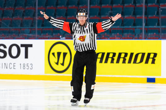 The referee denies a goal