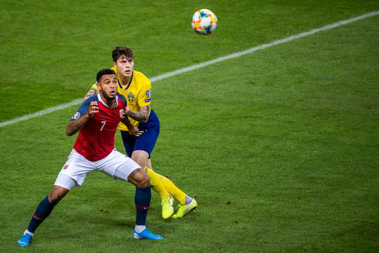 Joshua King of Norway and Victor Nilsson Lindelöf of Sweden