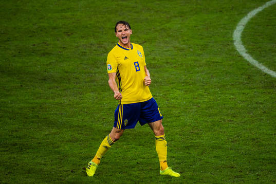 Albin Ekdal of Sweden celebrates
