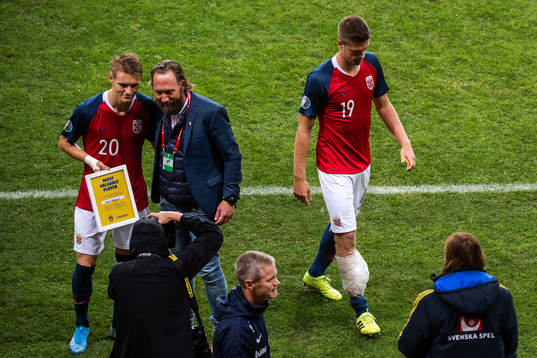 Martin Ødegaard of Norway is awarded "Most valuable