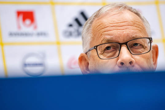 Lars Lagerbäck, head coach of Norway