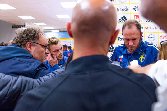 Sebastian Larsson and Andreas Granqvist of Sweden