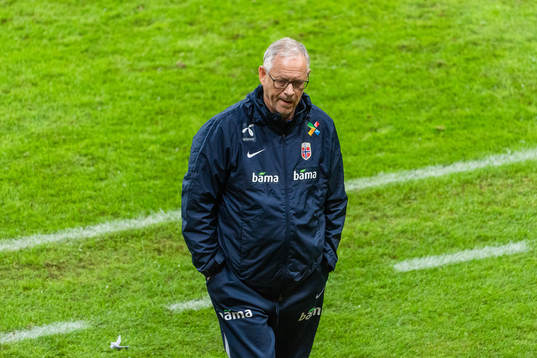 Lars Lagerbäck, head coach of Norway
